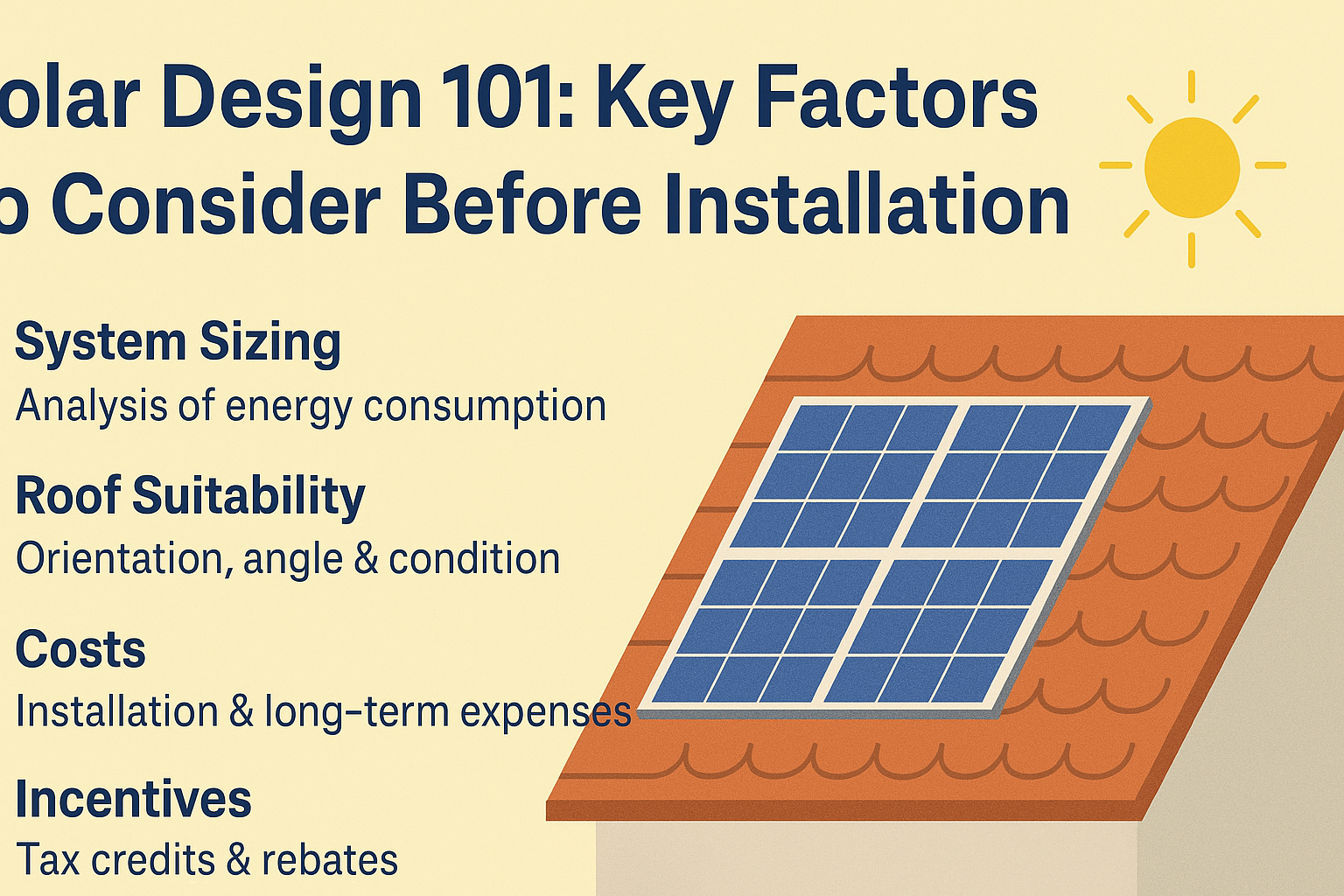 Solar Design 101: Key Factors to Consider Before Installation