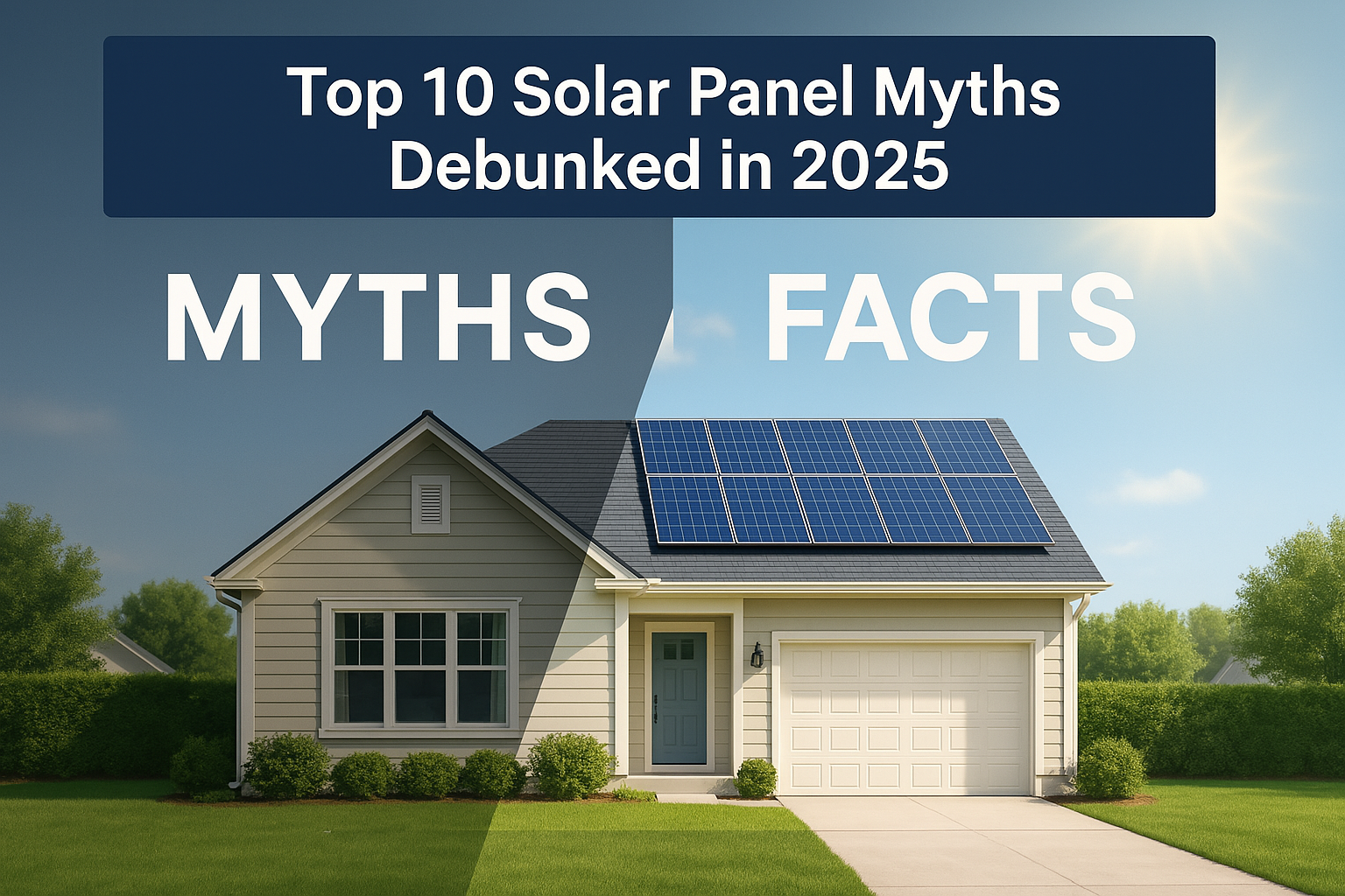 Top 10 Solar Panel Myths Homeowners Still Believe in 2025 (Debunked)